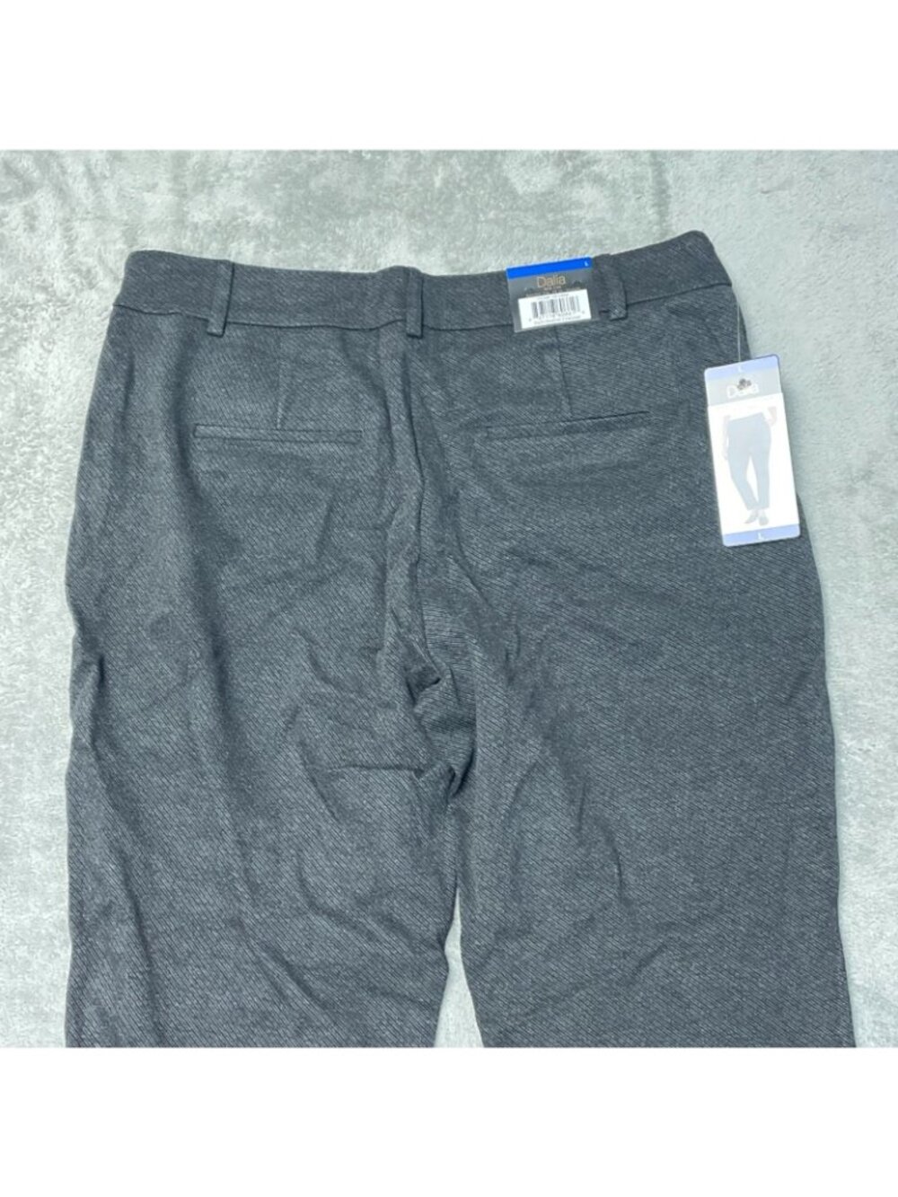 NWT Dalia Women's L Mid Rise Narrow Leg Pants Tummy Control Pull on G2105 - Picture 14 of 15